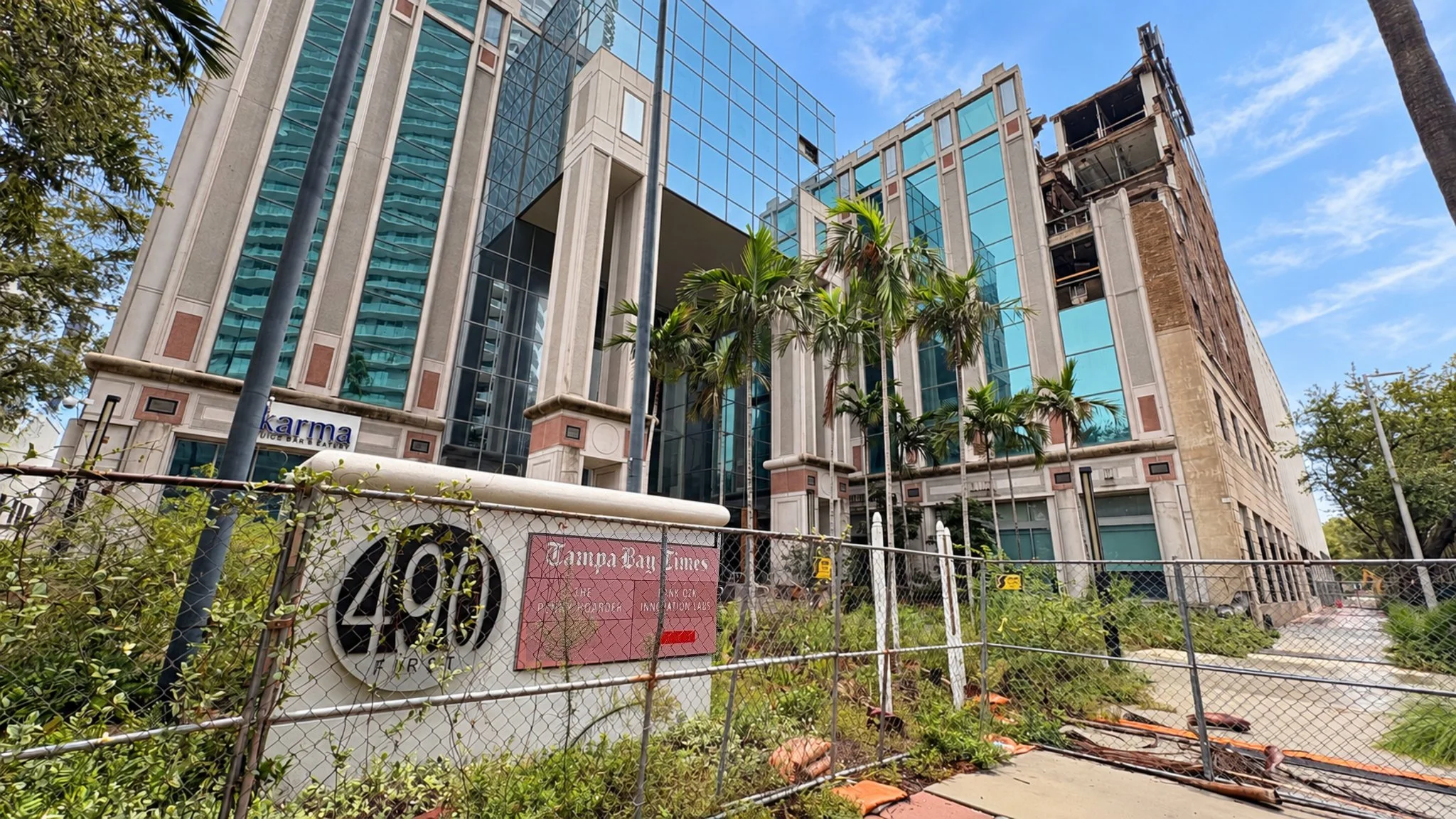 Demolition begins at former Tampa Bay Times building in downtown St. Pete