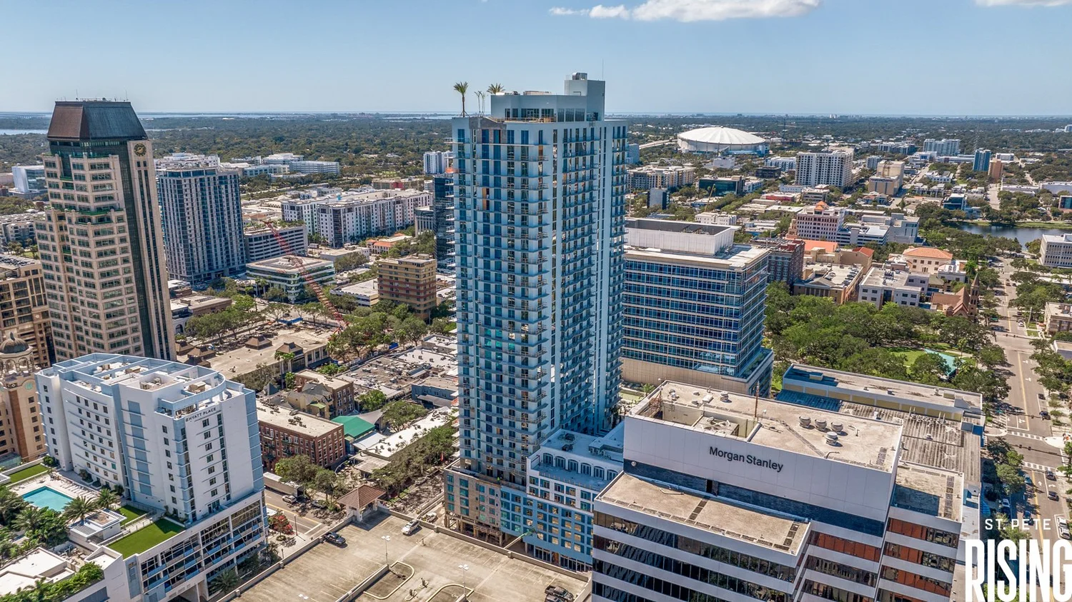 Aerial St. Pete Downtown St. Pete's skyline to transform with new high