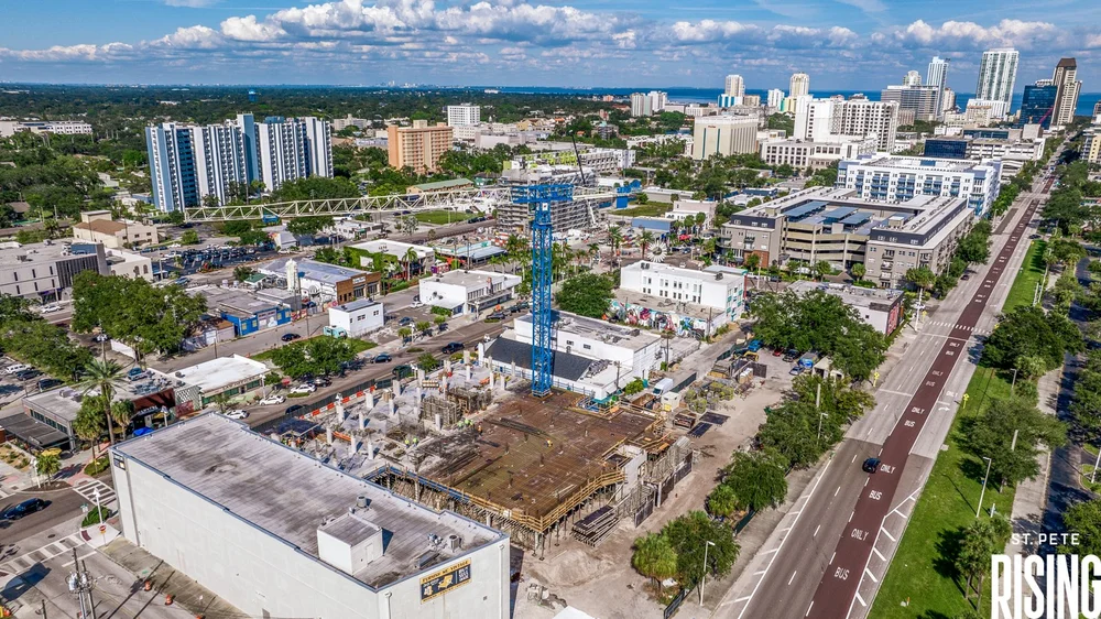 Visual Reference: Aerial St Pete Downtown St Pete S Skyline To Transform