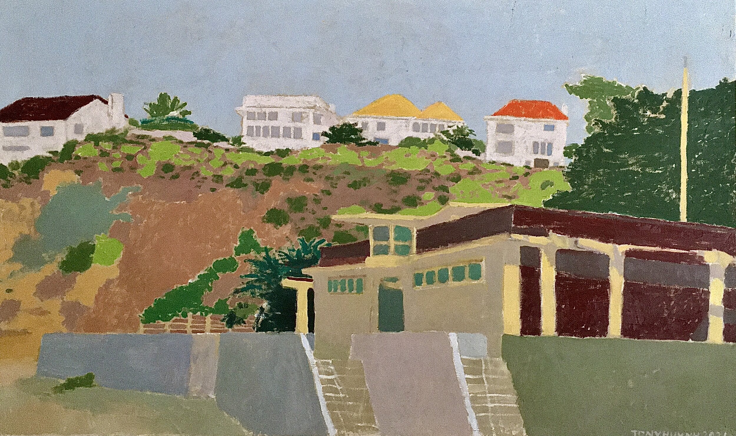  China Beach (SF). 2021 Oil on Canvas. 26 X 16 inches. 