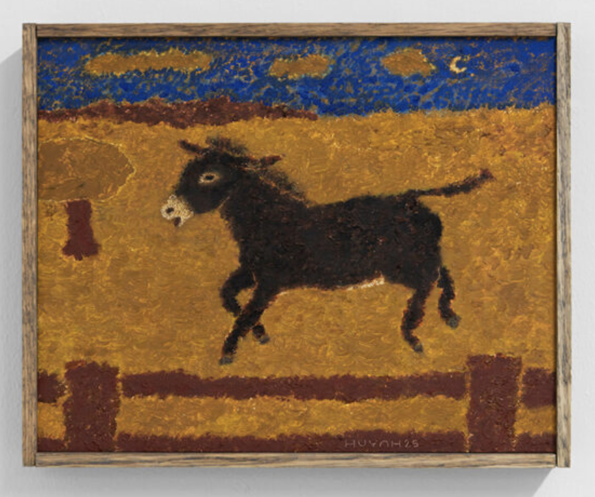  Dawn Peyote, 2025  oil on wood, artist's frame  20.3 x 25.4 x 4 cm 