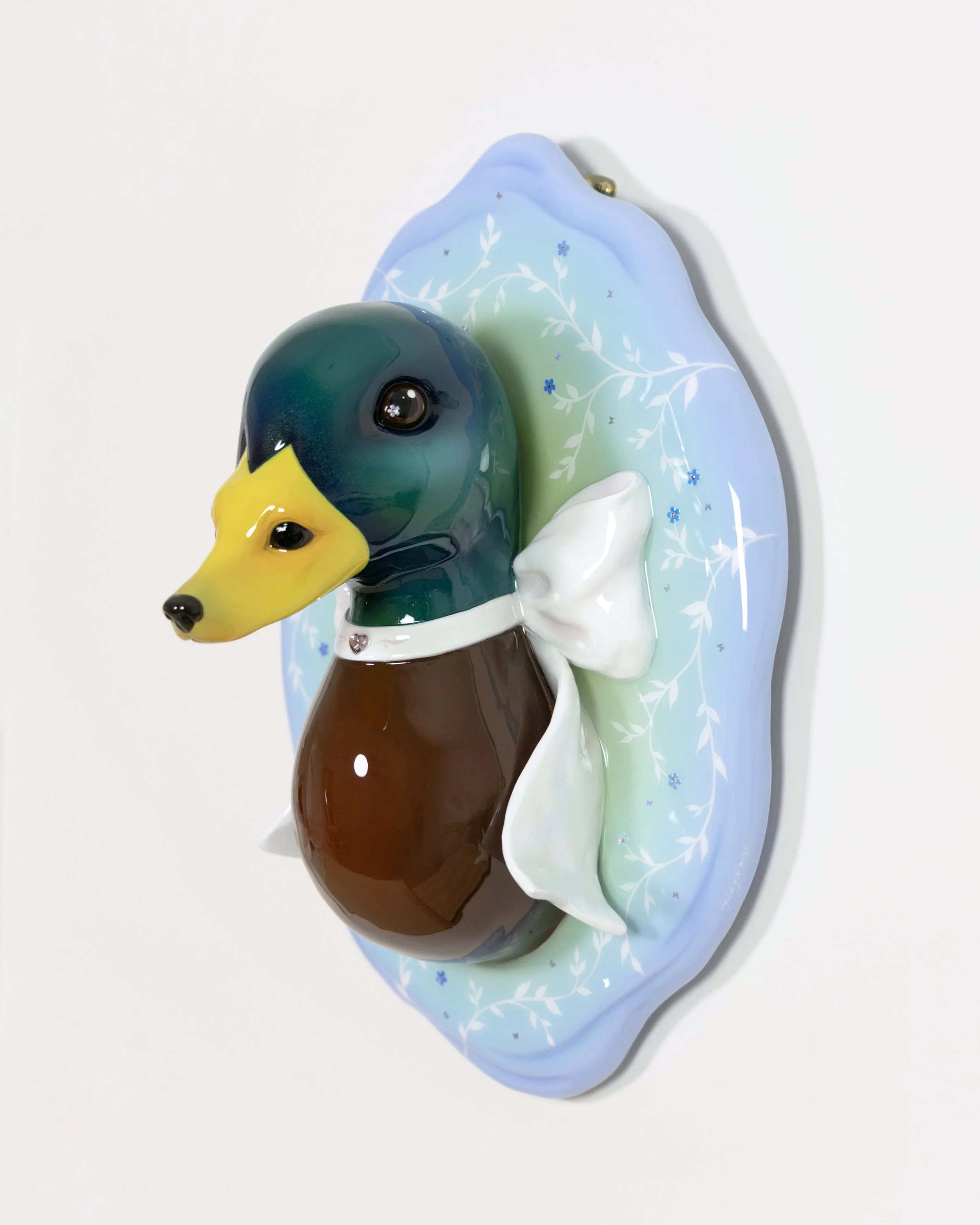 DUCK DUCK DOG | WALL HANGING CLAY SCULPTURE
