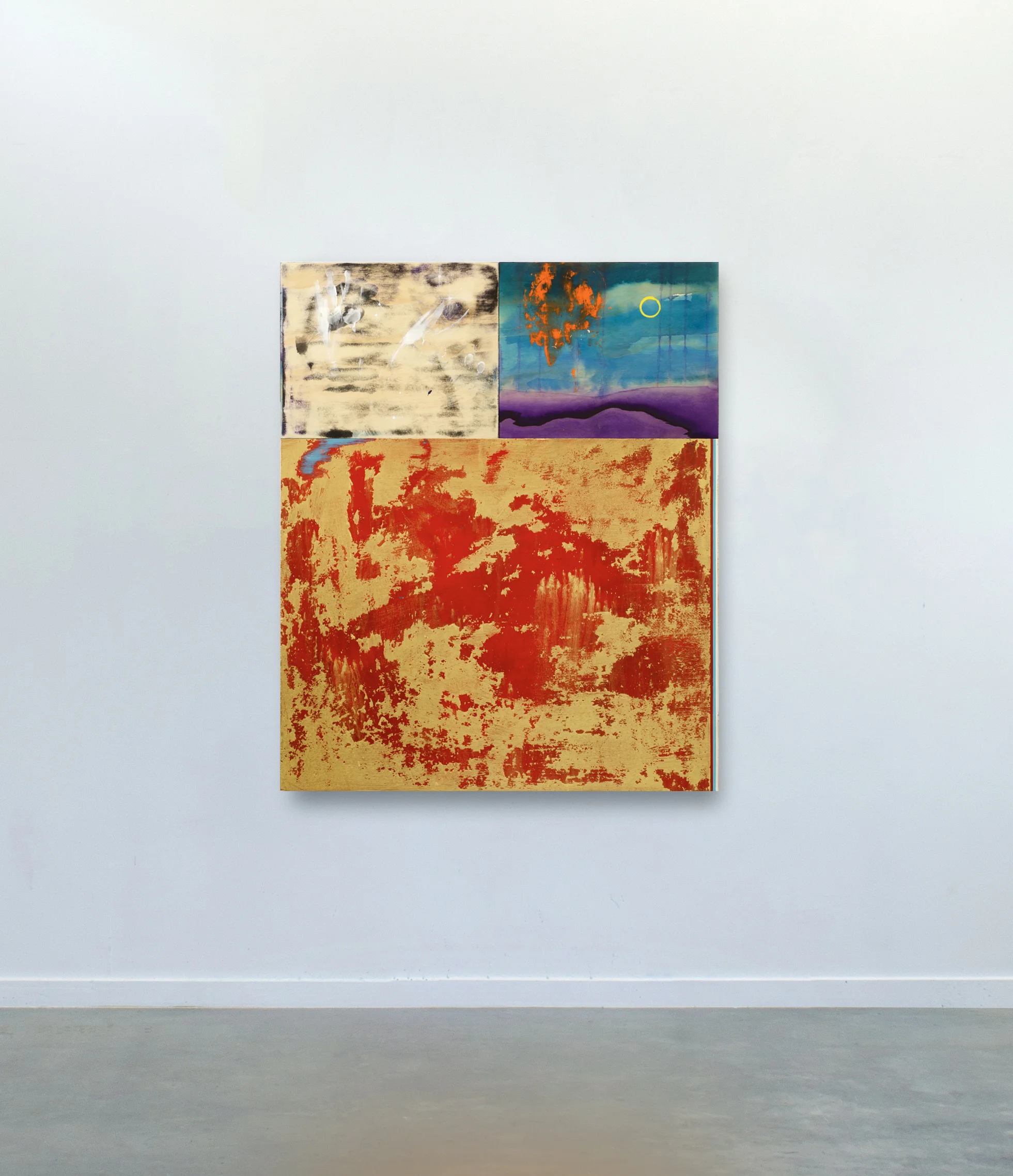 Dragon (2019) Acrylic, colour pencil, marker on 3 wood panels. 120 x 100cm Marc Blake - painting
