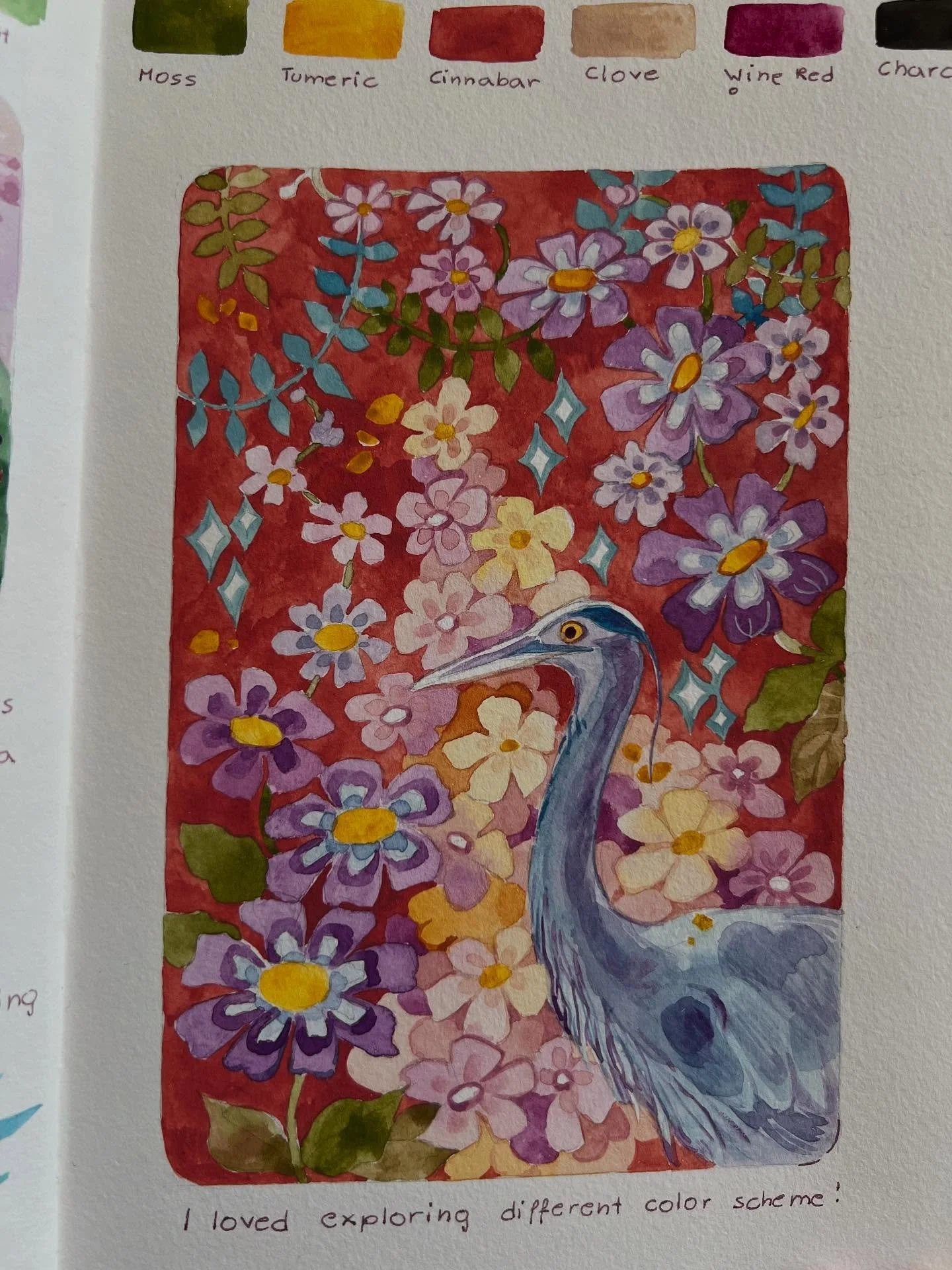 I had SO much fun working with these colors.  I really should explore more color schemes- I think I too often jump into what&rsquo;s familiar to me. 

#turnerwatercolor