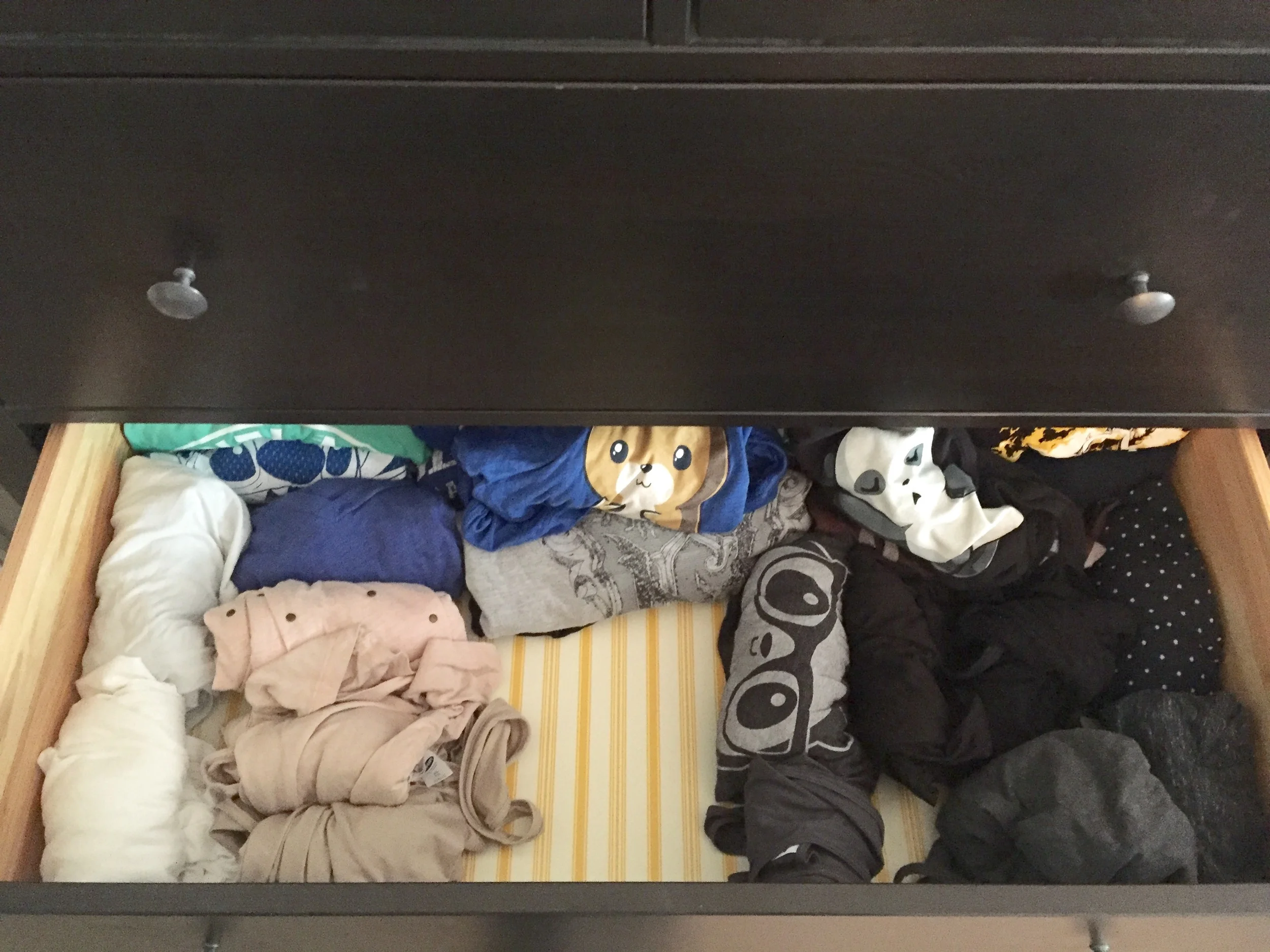 Hello from the otter siiiiideeeee....of the tee-shirt drawer.