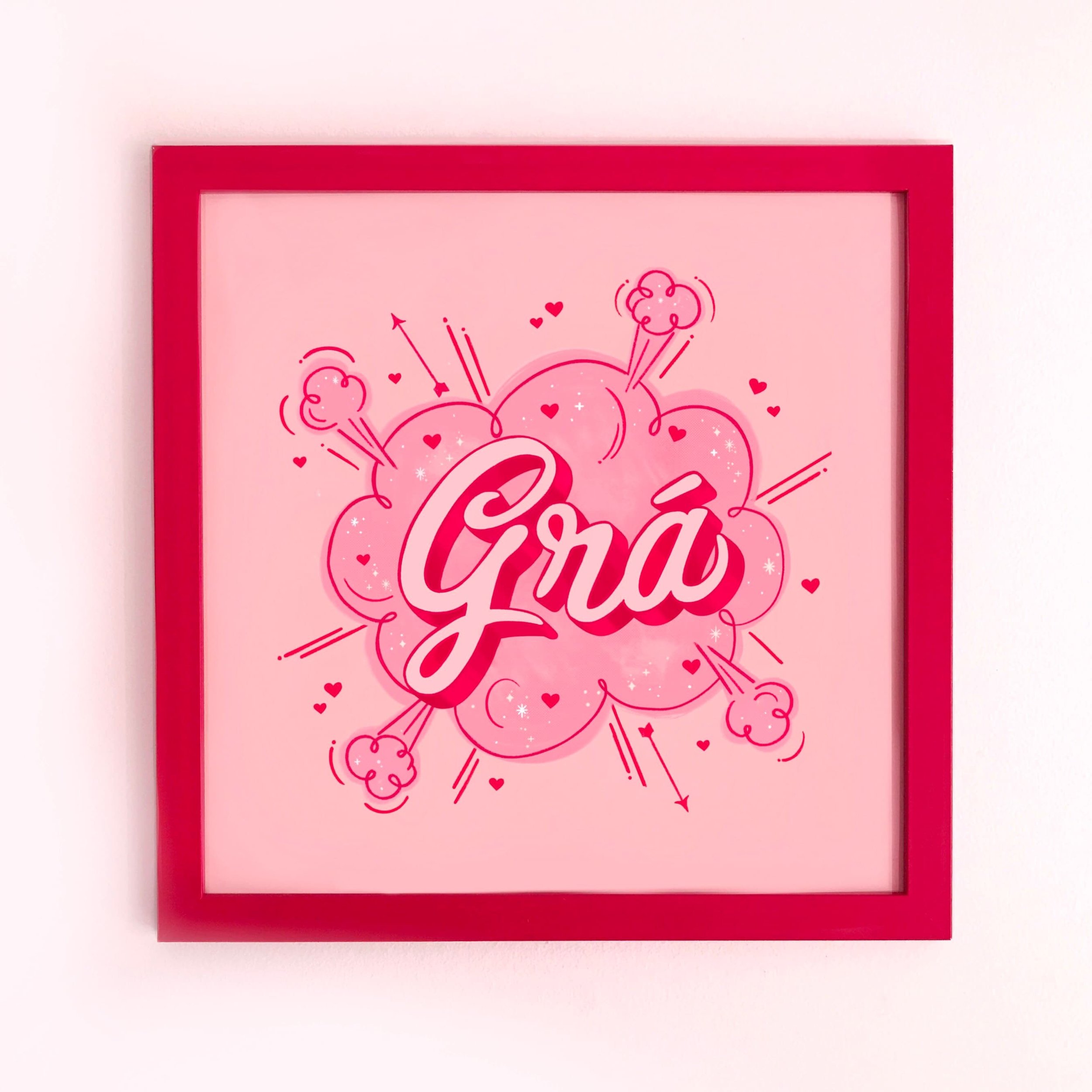 Grá Art Print 30cm x 30cm