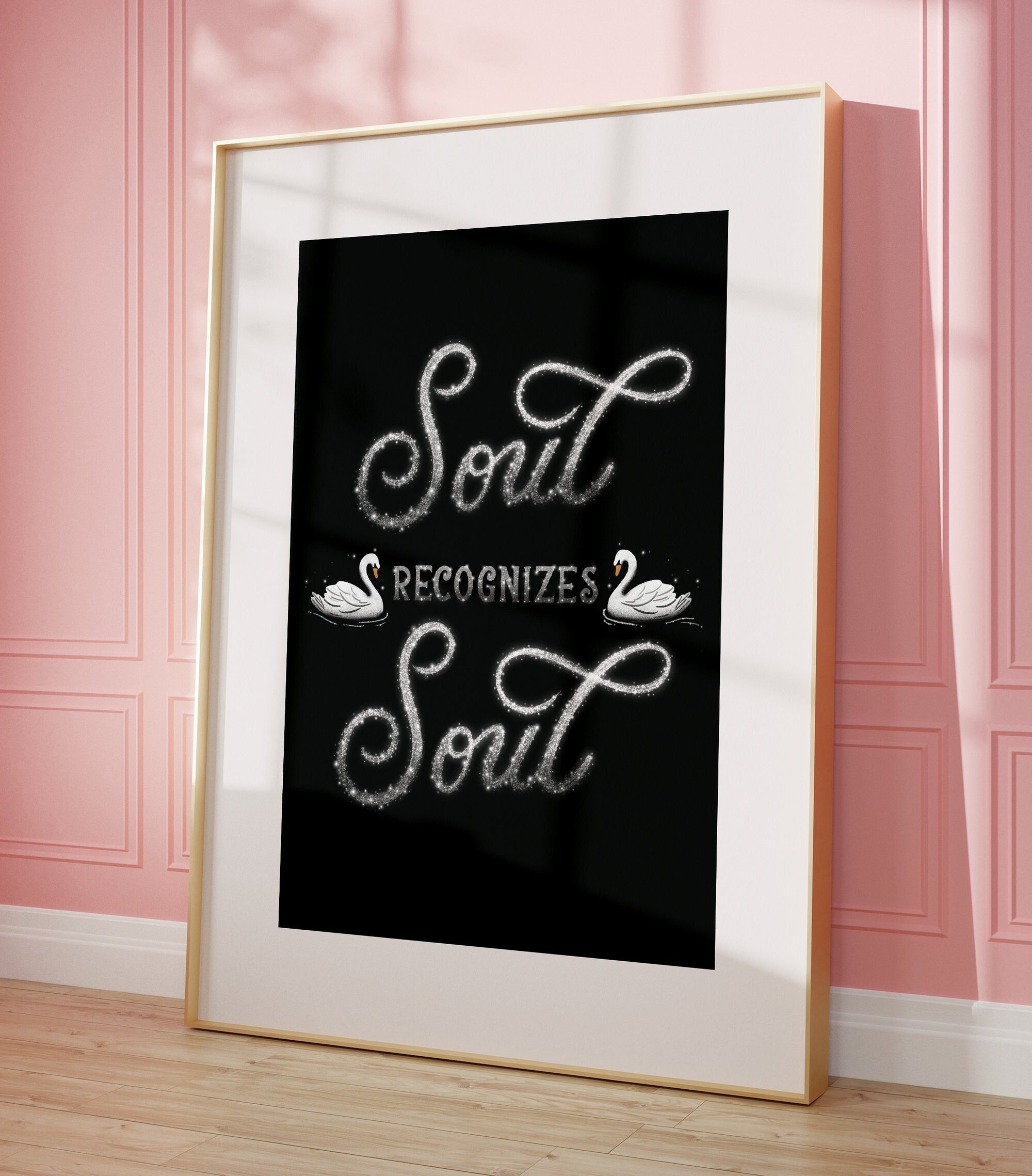 Soul Recognises Soul A3 Art Print
