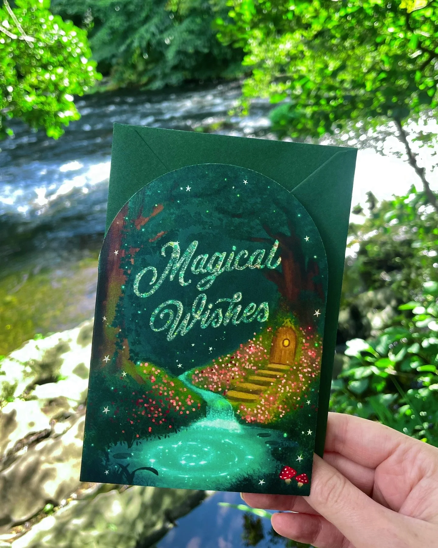 New! ✨ Magical wishes card -this is definitely one for the fairies, woodland nymphs and witches in your life 🧚✨🍄

I loooved illustrating this one, I had this enchanted forest scene in my head for over a year and knew I wanted it to be a card and no