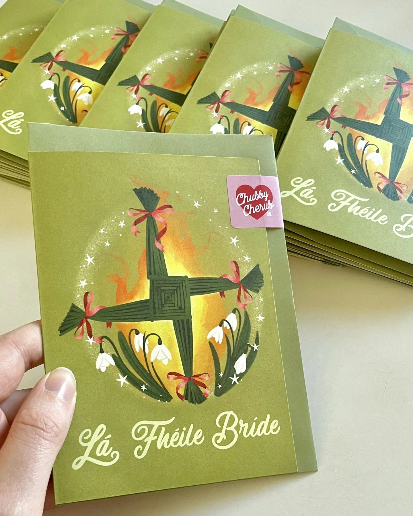 We&rsquo;re back! And with that L&aacute; Fh&eacute;ile Br&iacute;de cards are back in stock too 💚

We&rsquo;re still very much in the winter of it all but dreaming of the brighter days ahead, and wee snowdrops popping up from the earth 🤍 Roll on I