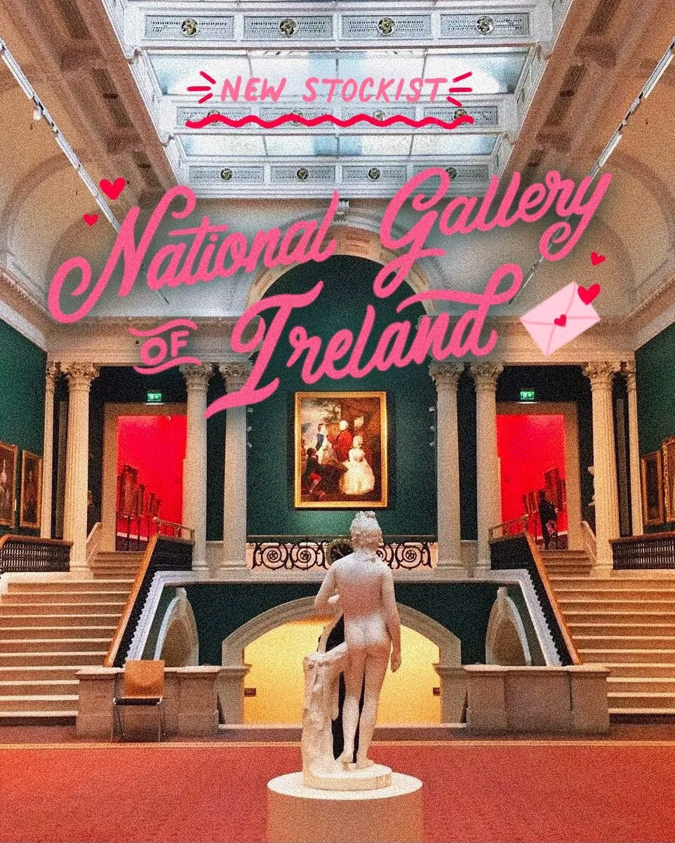 Over the moon to have Chubby Cherub Co. Stocked in the @nationalgalleryofireland 💌 the younger art student part of me would simply not believe it!🥹

Took a trip around yesterday and vibe matched some of my cards stocked in the gallery shop with som