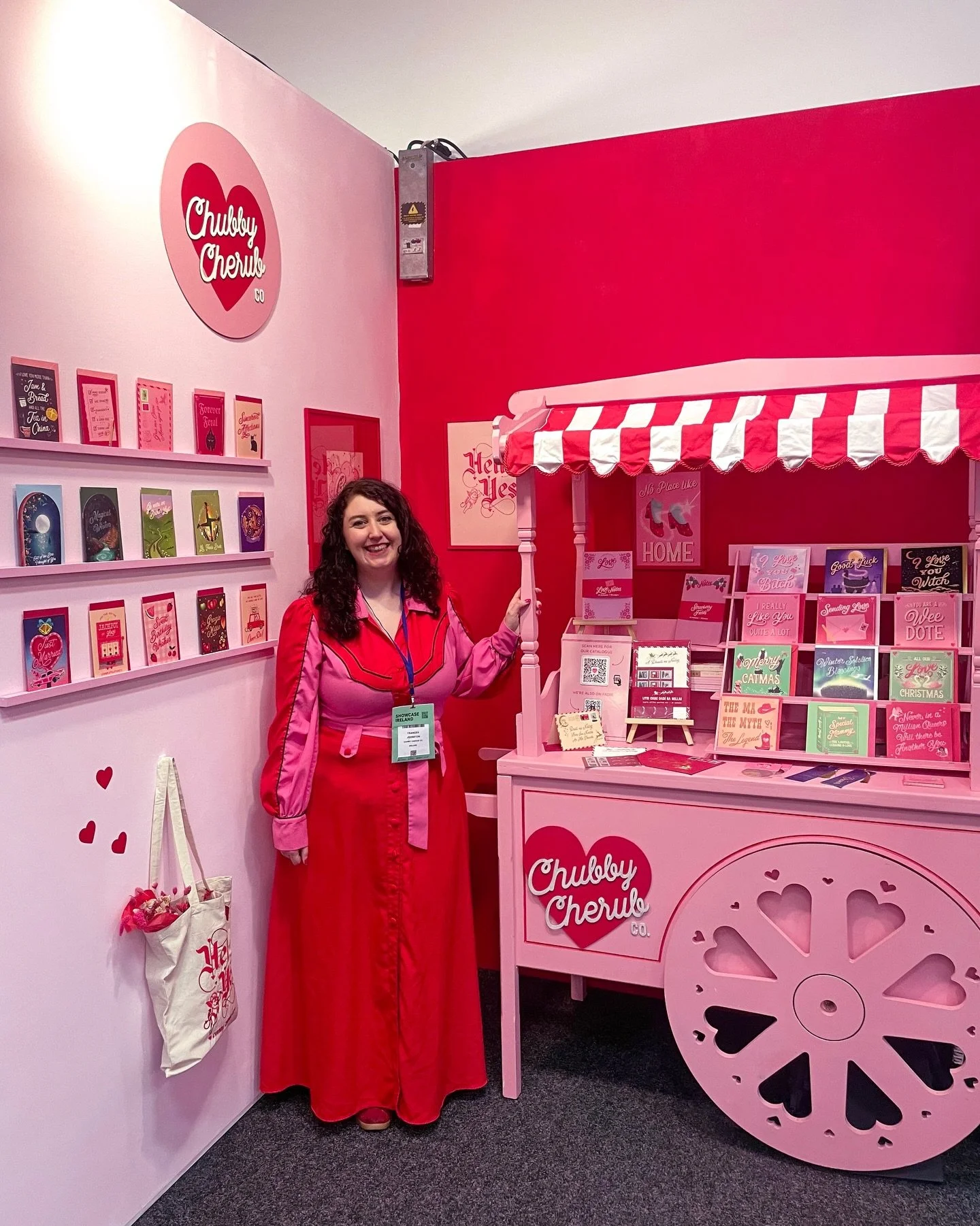 Day 2 of @showcase_ireland 👼🏻 💌&hearts;️

Wow! Such an amazing day, thank you to all the retailers, traders and visitors who came by to chat! 👋🥰

This is my first ever showcase - So grateful to be here amongst so many incredible artists, crafter