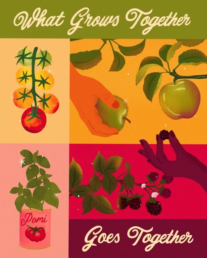 What grows together, goes together 🥧&hearts;️

My print from my autumn print club 🍂🍎 Inspired by the show the bear - in the show Tina keeps saying &ldquo;what grows together goes together&rdquo; I thought it perfectly matched the harvest theme &he