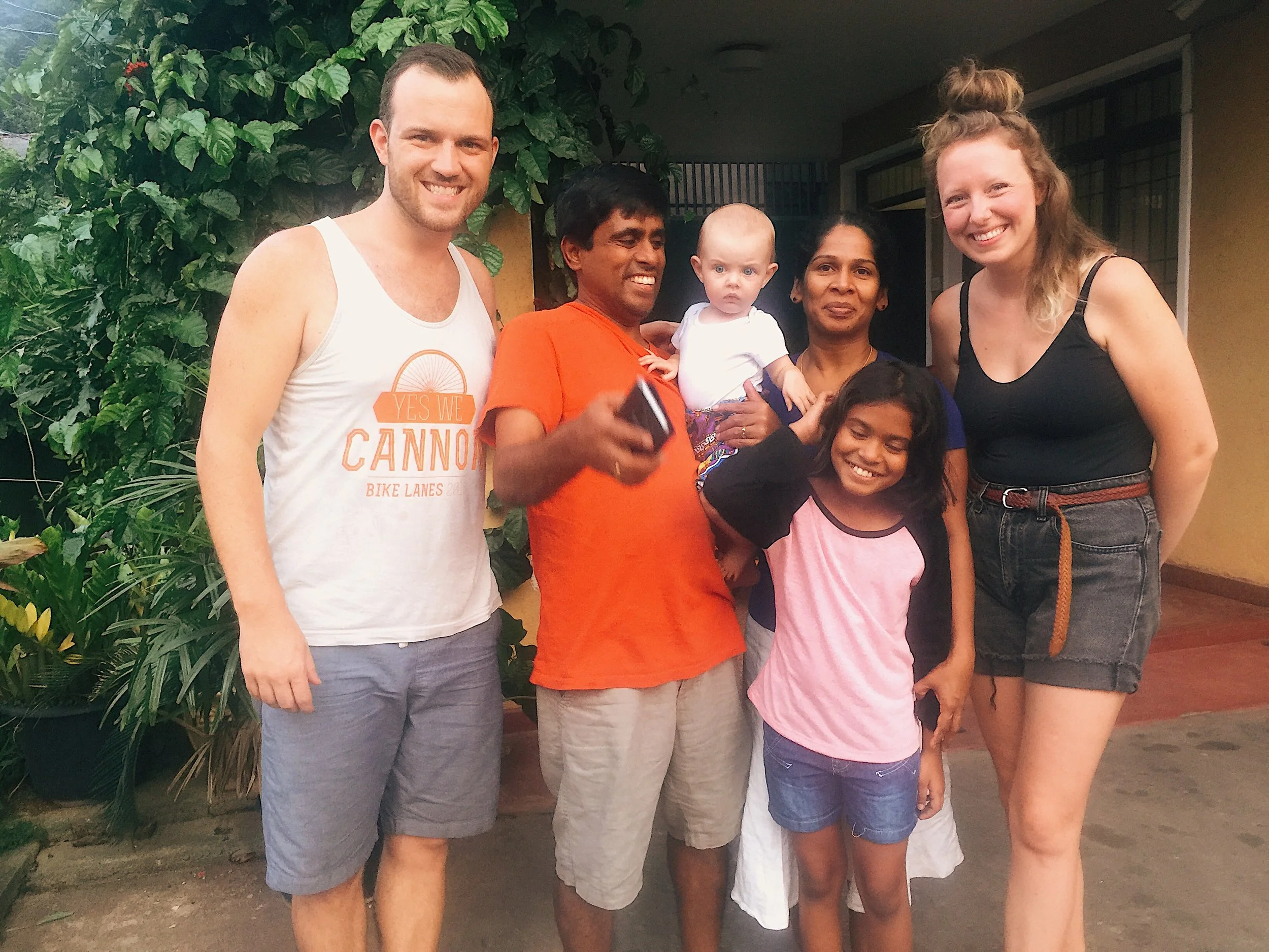 Some of our Sri Lankan hosts!