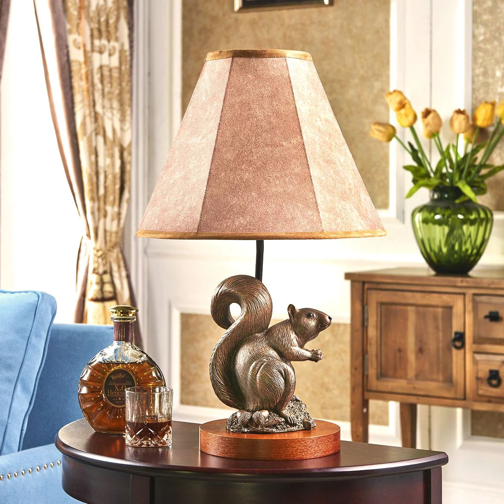 John Parsons Signature Squirrel Sculpture Lamp
