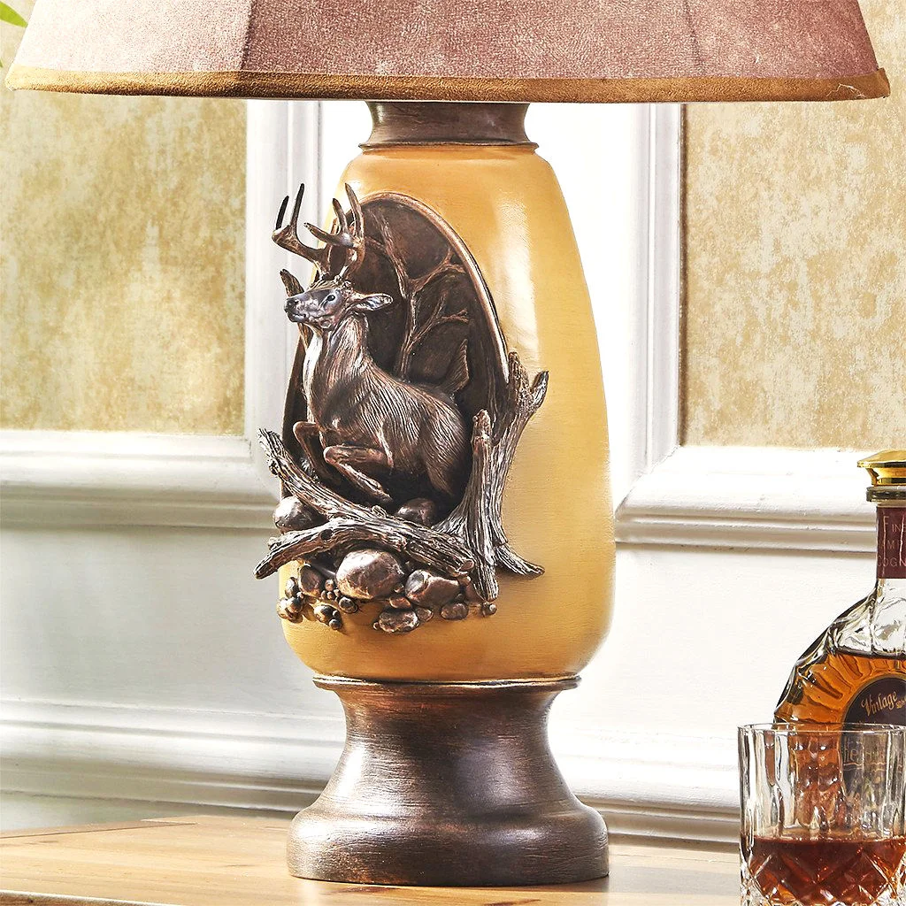 John Parsons Signature Whitetail Vase Lamp