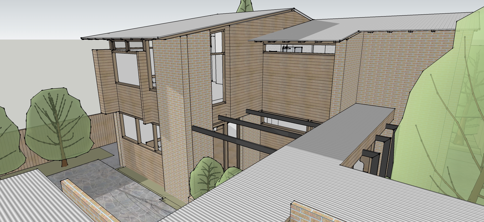 With additional bedroom above.