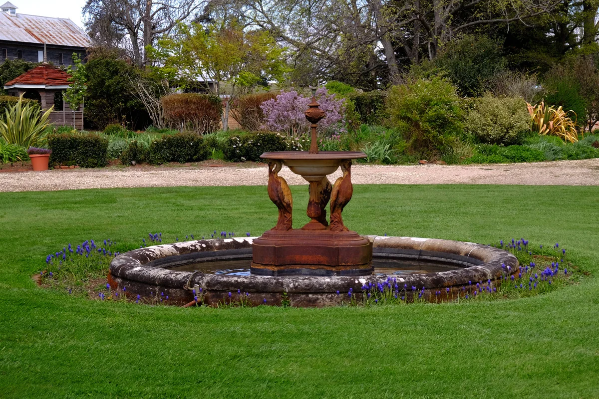 Fountain in Enclosed Garden