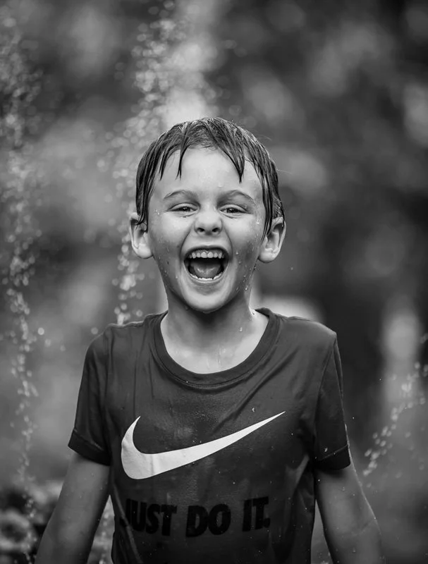 'Sprinkler Fun for Xavier' by Sara Barritt