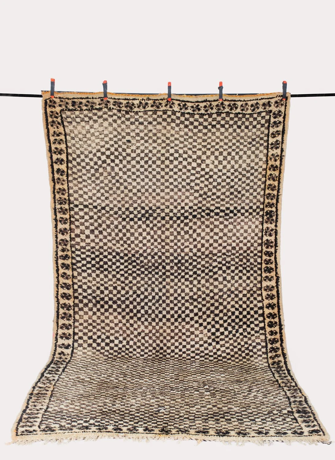 BOR Checks and Henna 12'3" by 6'5"