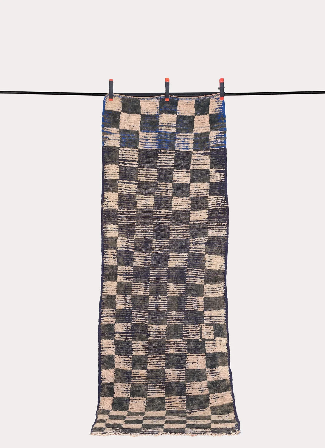 Boujad Blue Squared 8'11" by 3'2"