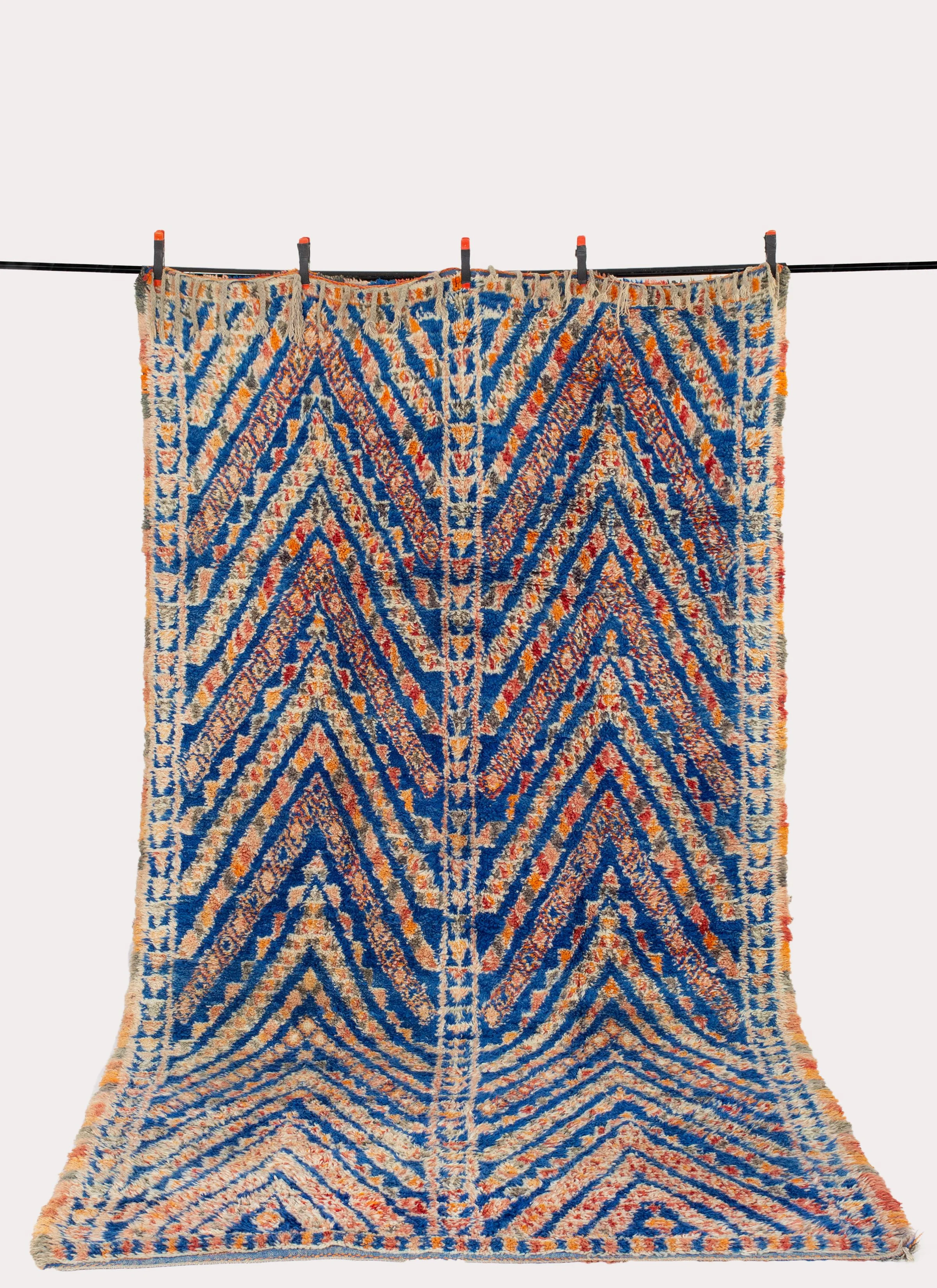 BMG Blue Chevrons 12'1" by 6'