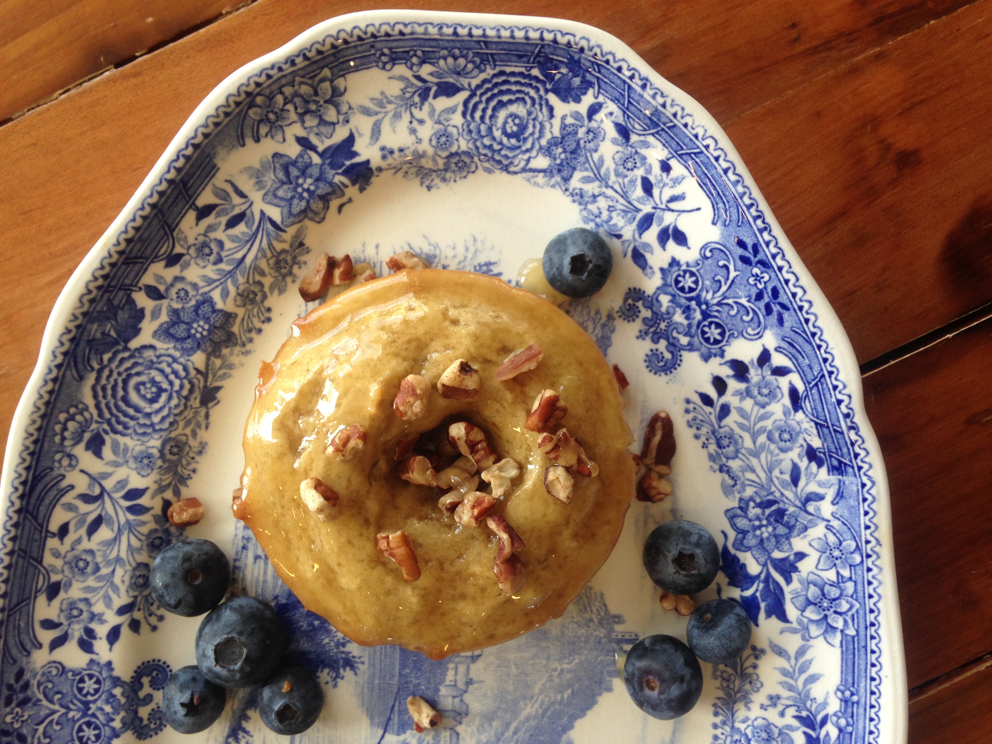 Maple Pecan Glazed Doughnuts