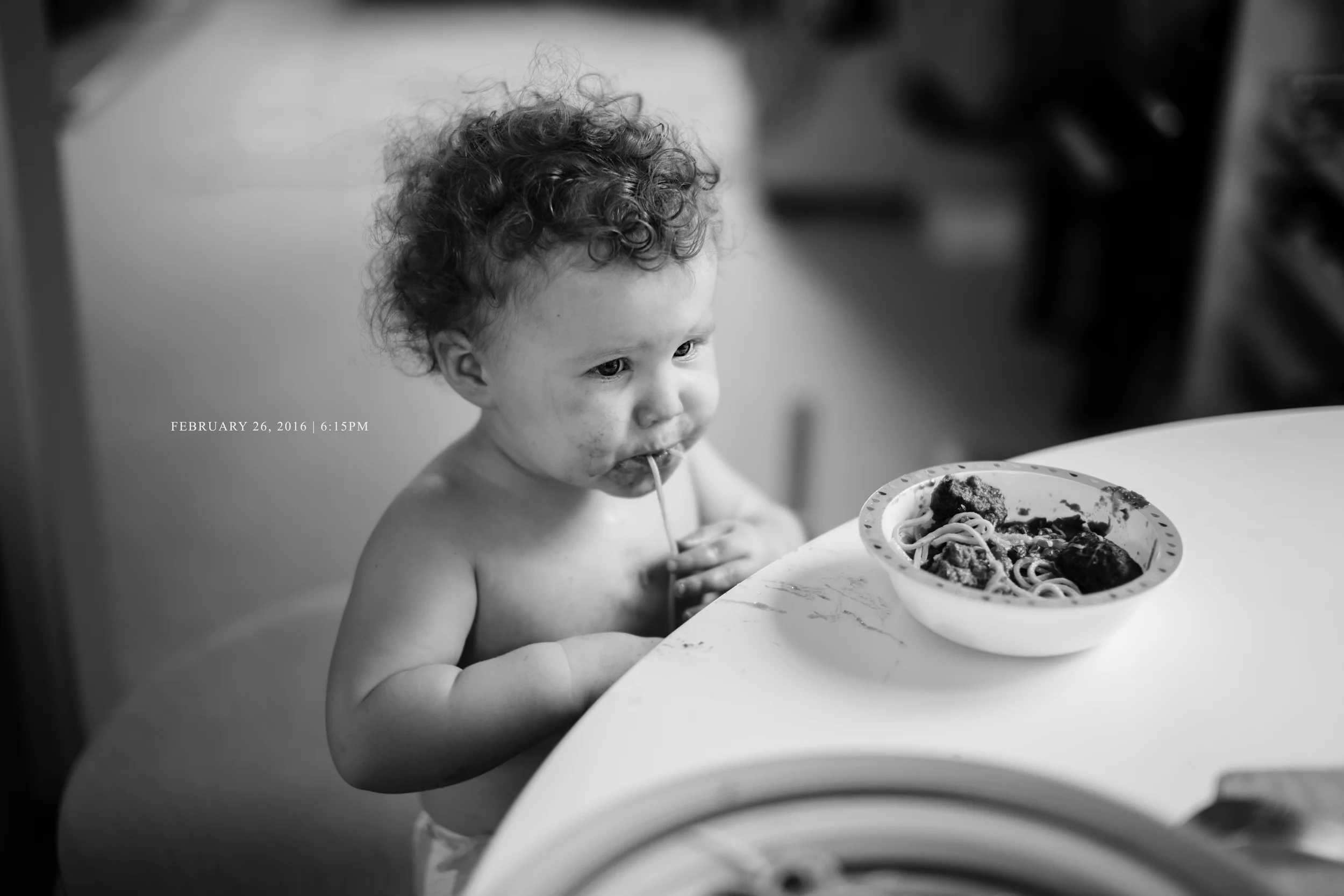 The only way to eat spaghetti of course.