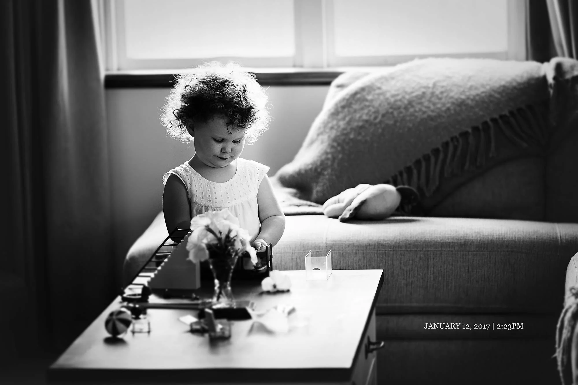 DAY TWELVE The quiet moments bring the most magic. That perfect double chin and afro... even more magical.