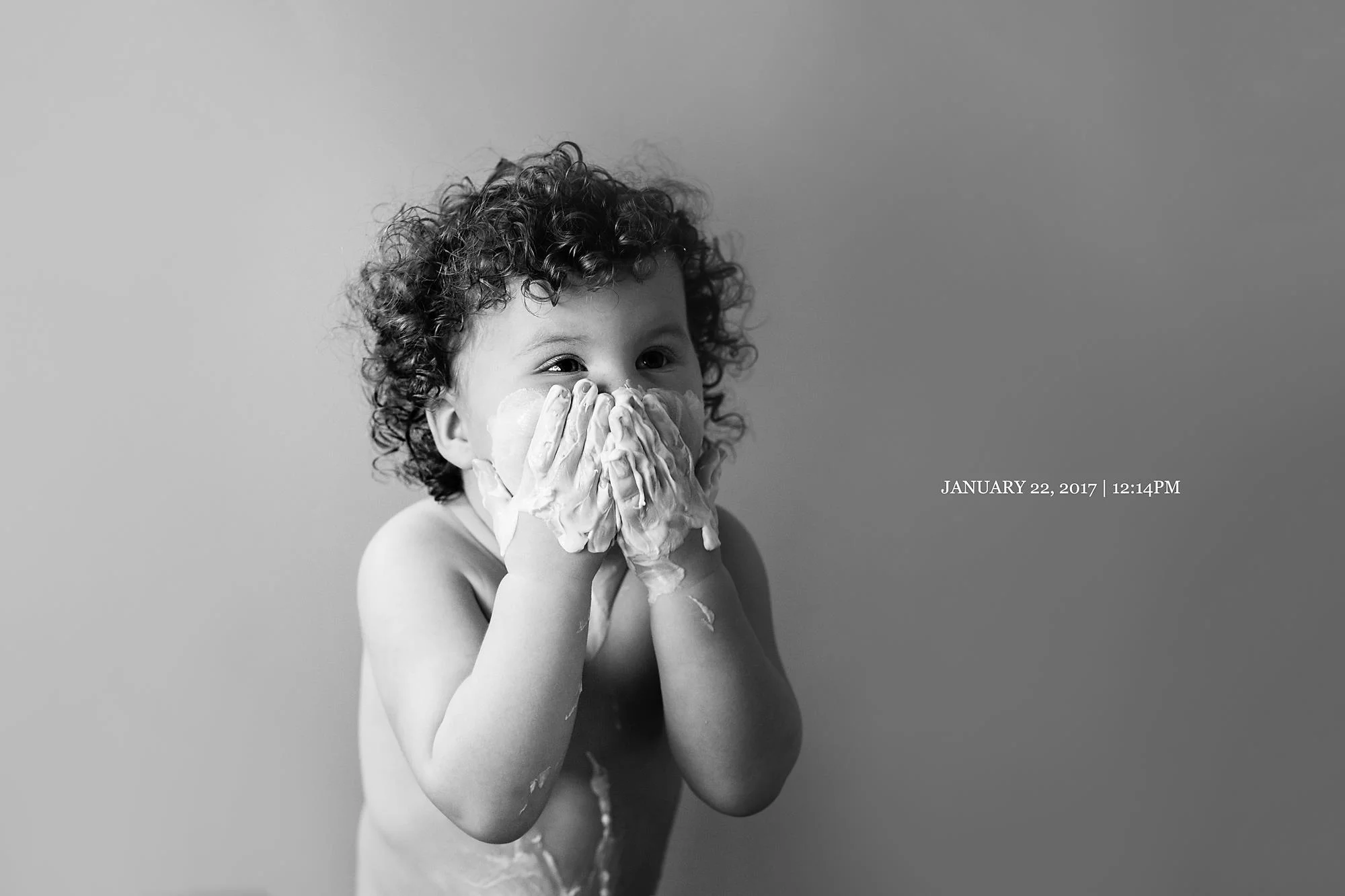 DAY TWENTY TWO They say silence is apparently 'golden'. I would say its more suspicious. Hazel Dorothy, how you managed to get half a tub of mums body butter over your face in one minute will remain a mystery.