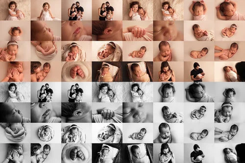 Newborn session with sibling