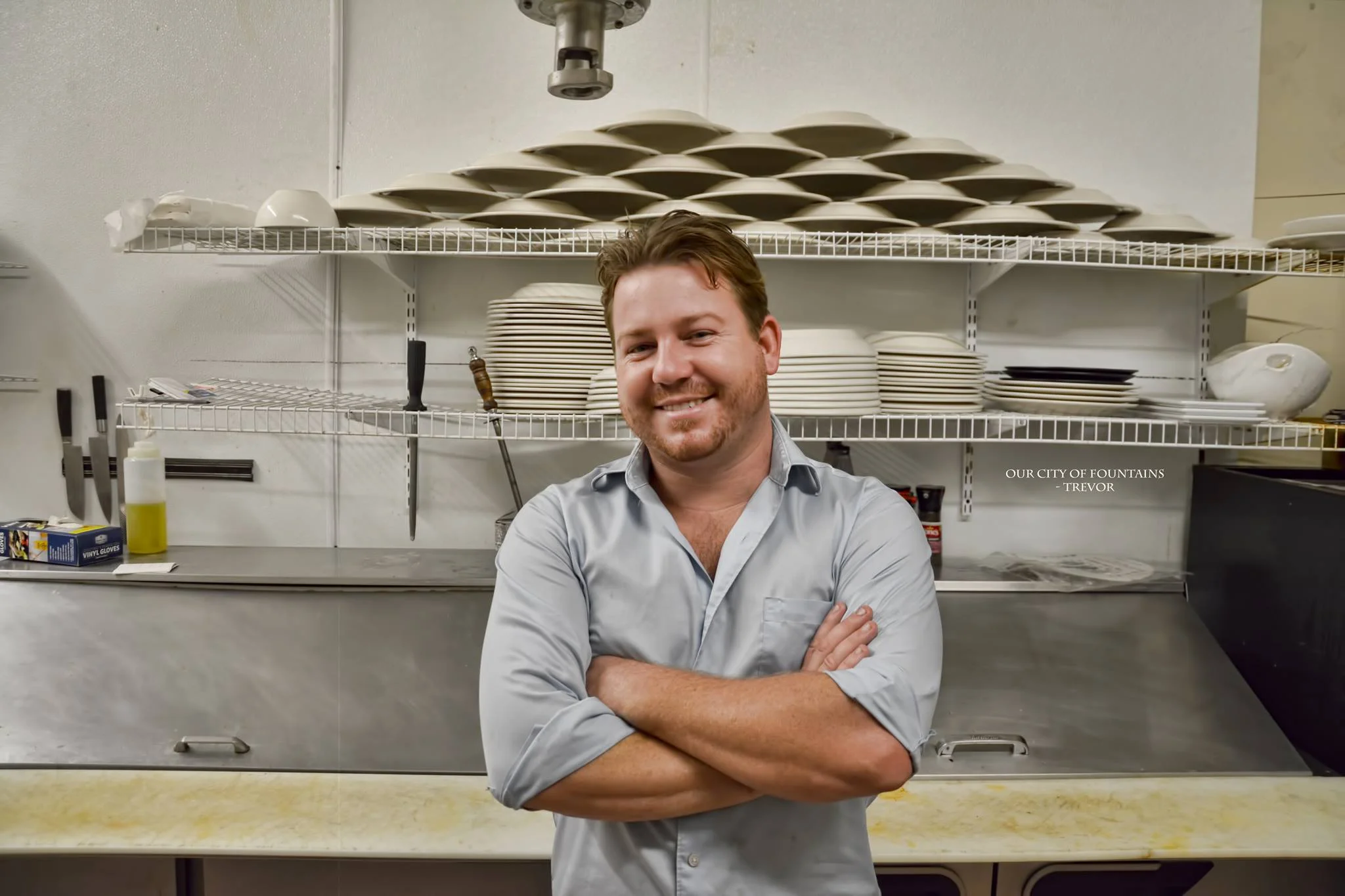 "I wouldn't consider myself a chef. More often than not the people who call themselves chef are those arrogant guys, standing in the kitchen, demeaning the kitchen staff, telling everyone how great their food is. Every now and then you find a really cool one. Those are typically few and far between. When I worked for the Ritz Carlton I had a great sous chef. He really cared about his staff, and he taught me more about food than I was learning in culinary school. And he was so passionate about it. I remember asking him why we ordered unsalted butter. He said " Do you want corporate bullshit nabisco deciding how much salt in is your beurre fondue?!??" His eyes were bulging and that little vein was raised on his forehead. Then he said 'stick with me young Jedi, you'll get it.'And I did. When he left the ritz I followed him. There is no room for arrogance in my kitchen. We do pick on each other and joke. Together we stress for the day, and at the end of the night we wash the dishes and scrub the floors together. I hope to one day make an impact on someone like my sous chef did." 