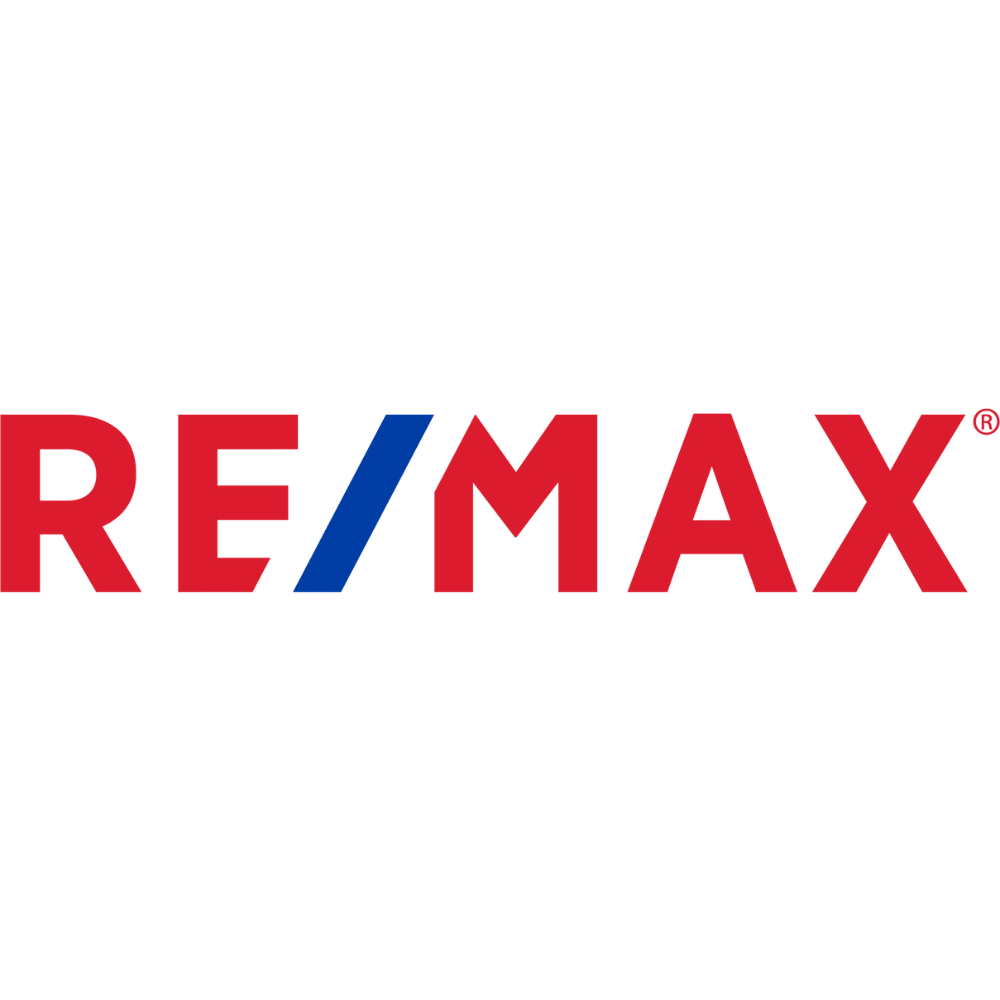 RE/MAX logo with a red, white, and blue color scheme and a hot air balloon graphic.