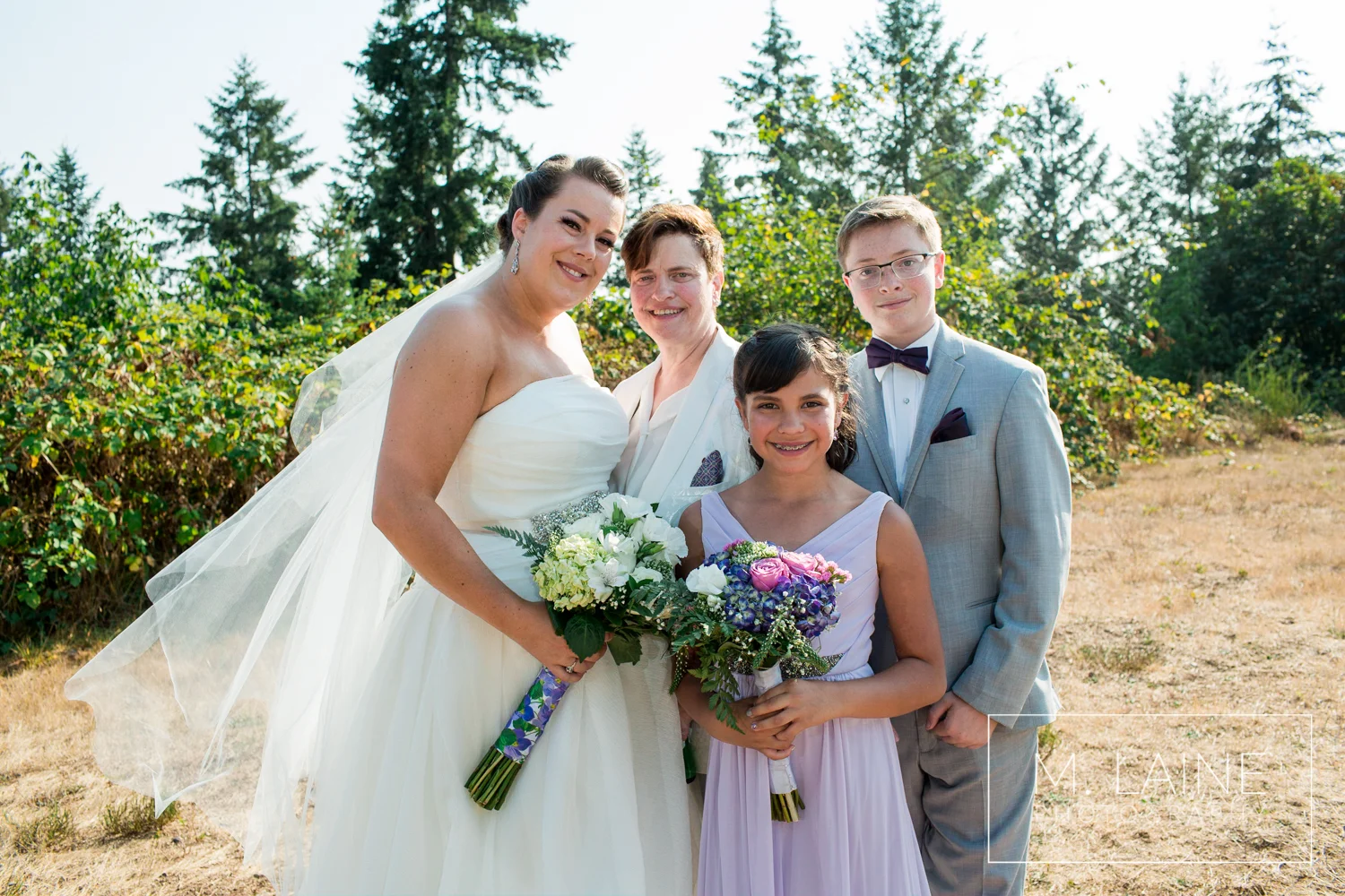 Same Sex Backyard Wedding in Buckley, Washington