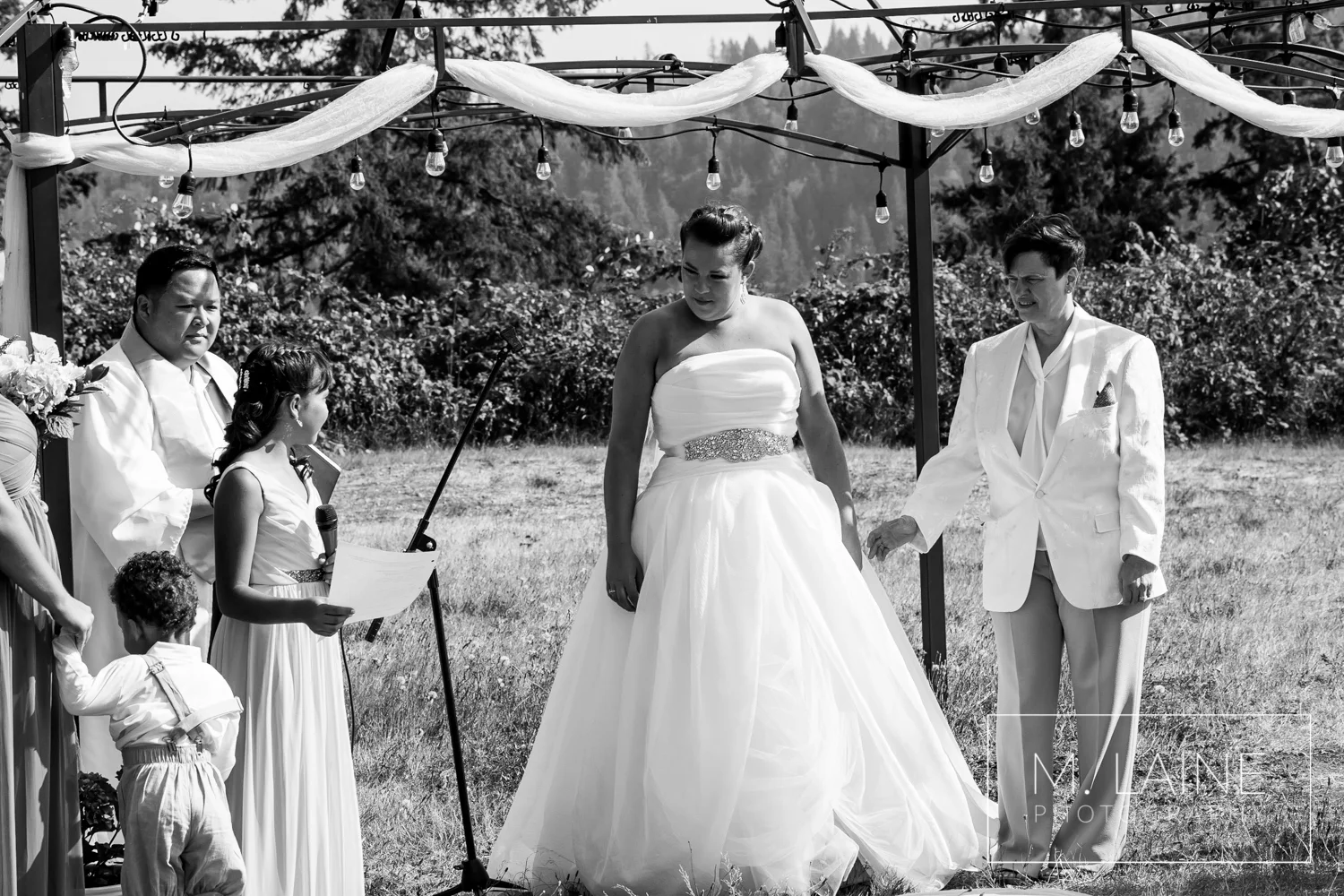 Same Sex Backyard Wedding in Buckley, Washington