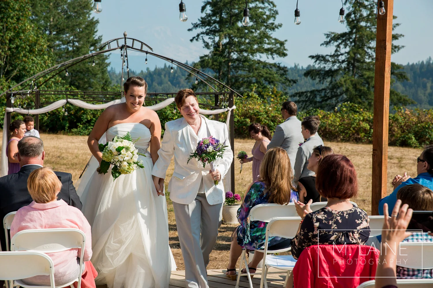 Same Sex Backyard Wedding in Buckley, Washington