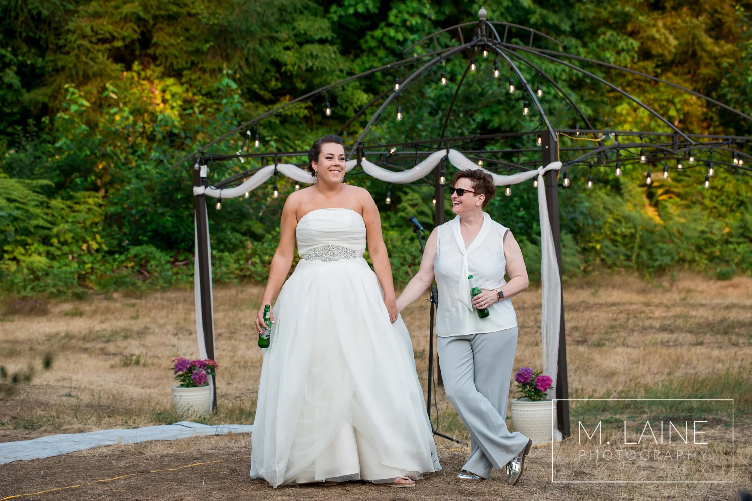 Same Sex Backyard Wedding in Buckley, Washington