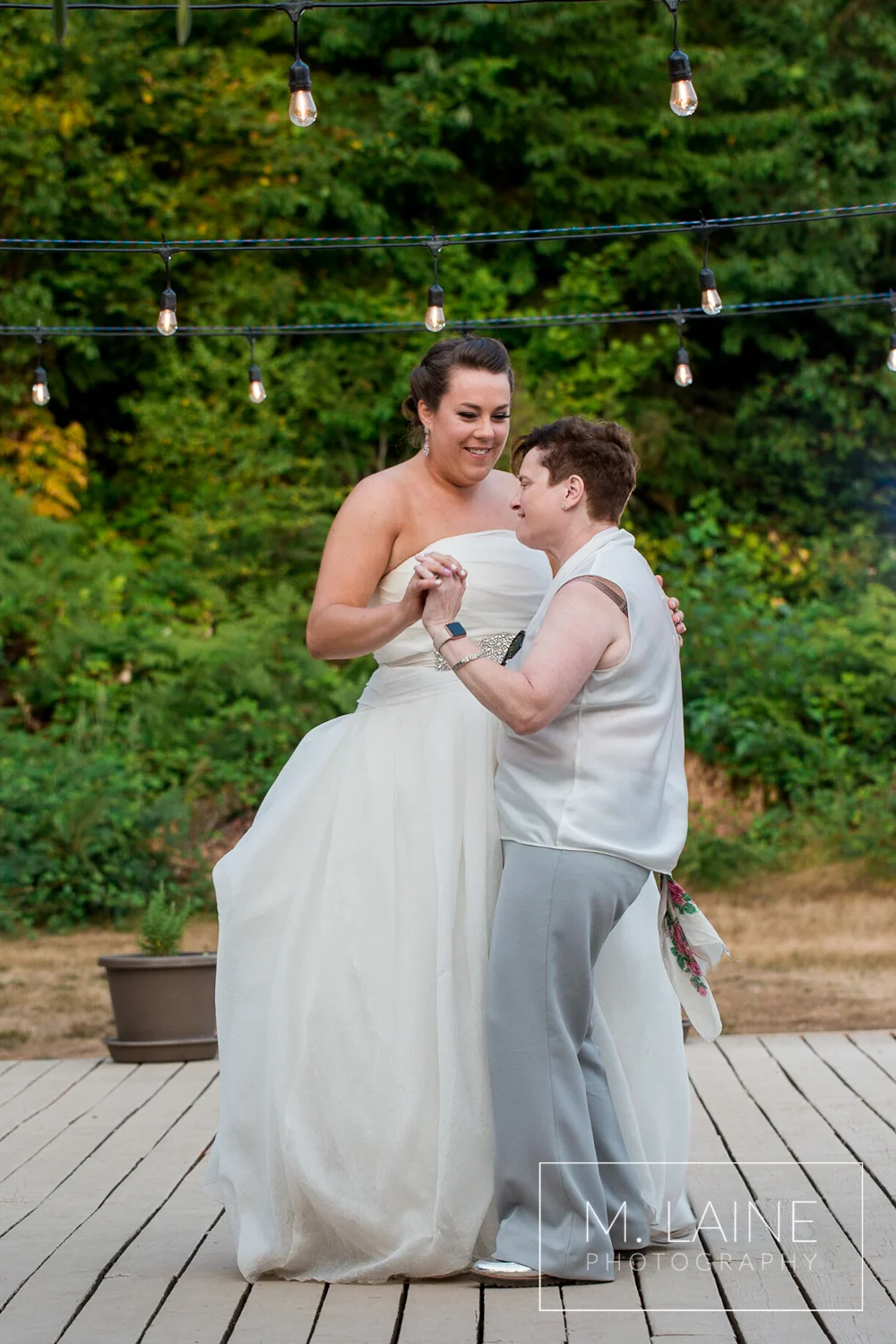 Same Sex Backyard Wedding in Buckley, Washington