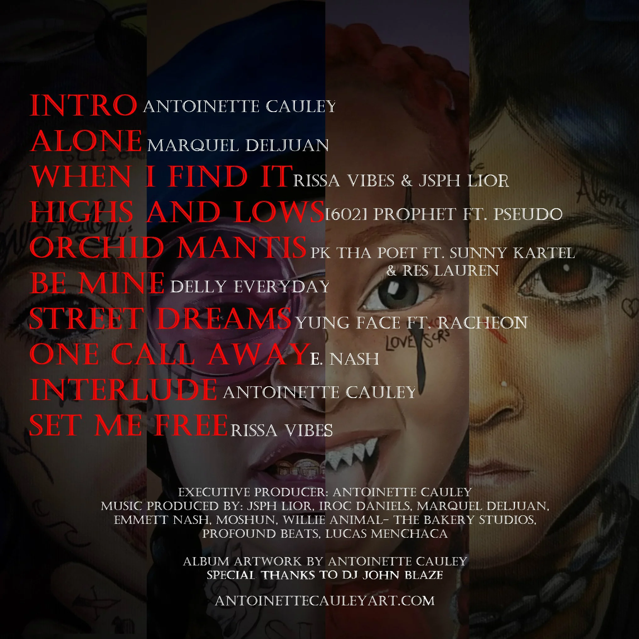 Album art by Antoinette Cauley