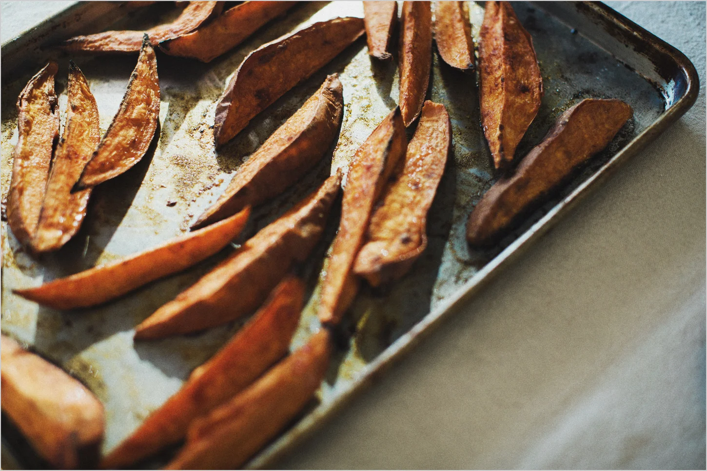 Roasted Sweet Potato Wedges . Bowl & Spoon Launch party