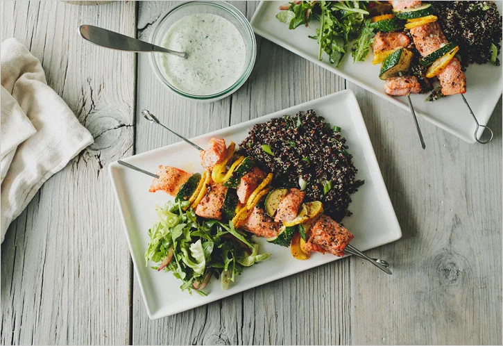 salmon kebabs . sprouted kitchen