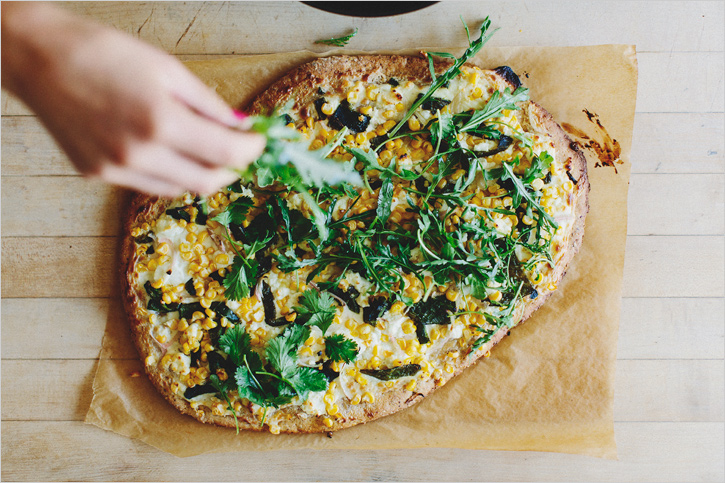 CORN + GOAT CHEESE PIZZA — Sprouted Kitchen
