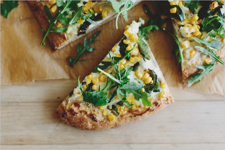 southwest goat cheese pizza . sprouted kitchen