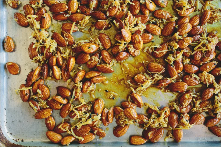 curry roasted almonds . sprouted kitchen