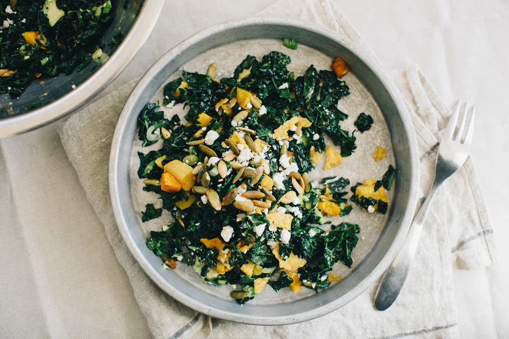 SPICY BUTTERNUT + KALE CHOPPED SALAD