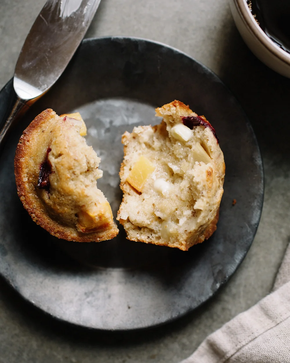 STONE FRUIT + YOGURT MUFFINS