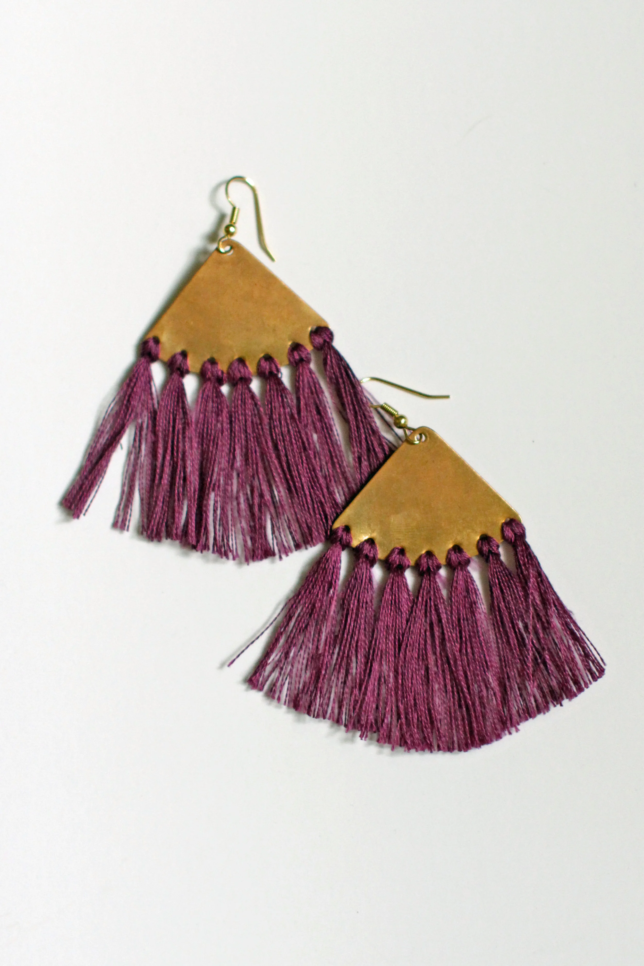 Brass Fringe Earrings