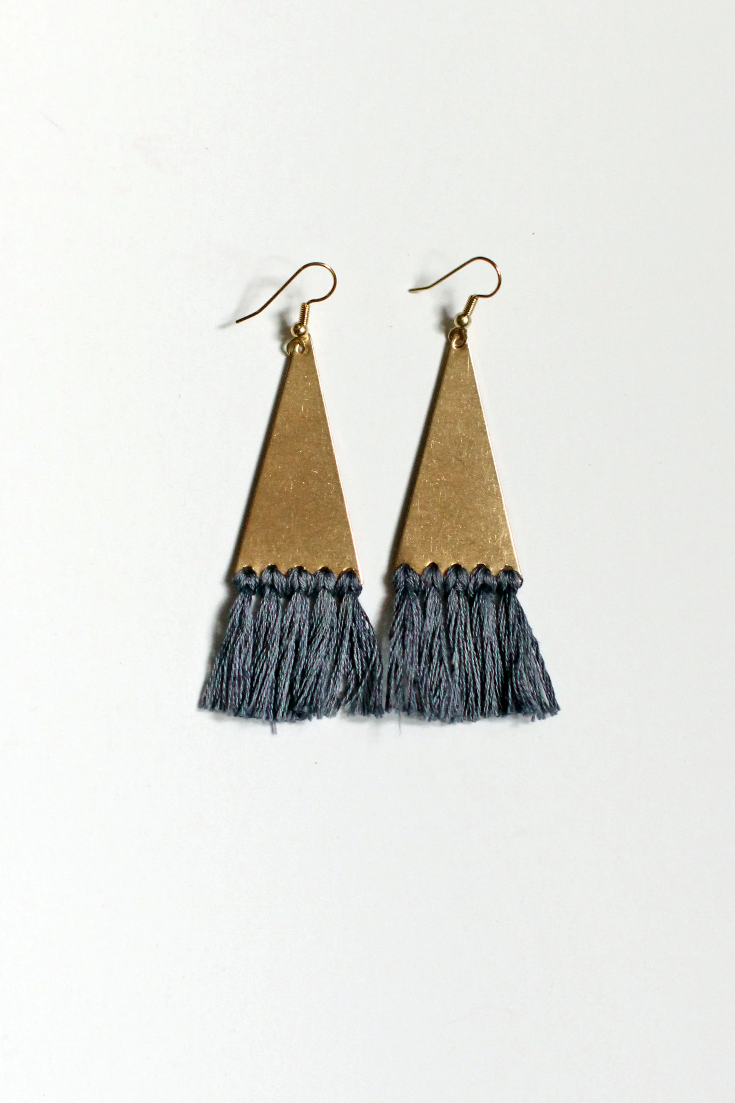 Brass Fringe Earrings