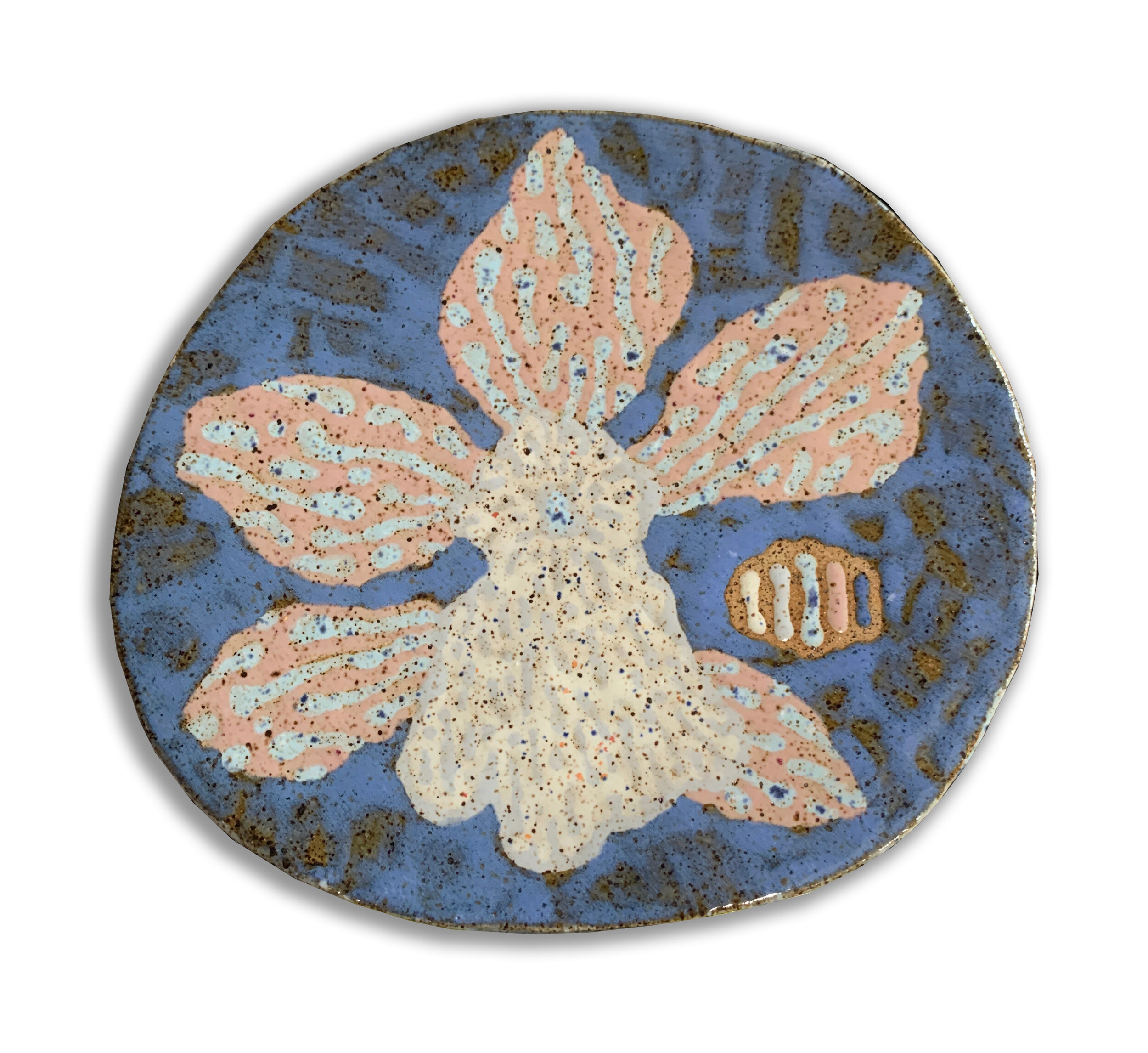 Orchid Plate Blue