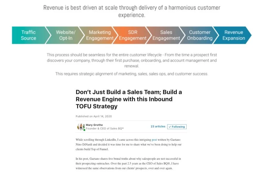 Don't Just Build a Sales Team; Build a Revenue Engine