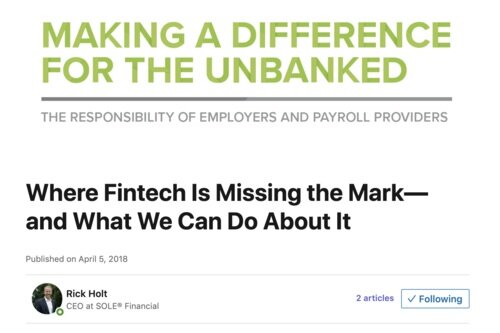 Where Fintech is Missing The Mark